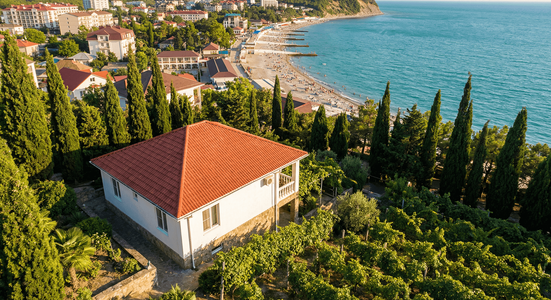 Вид на дом с воздуха